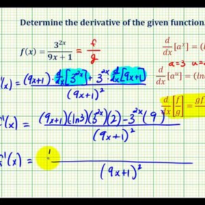 Ex 4:   Derivatives of Exponential Functions with the Quotient Rule