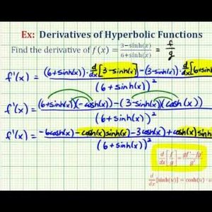 Ex 4: Derivative of a Hyperbolic Function Using the Quotient Rule