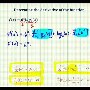 Ex 2:   Derivative of the Log Function using the Product Rule