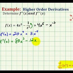 Ex 2:   Determine Higher Order Derivatives