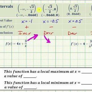 Ex: Find the Intervals Incr/Decr and Relative Extrema Using the First Derivative