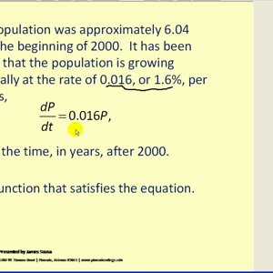 Exponential Growth Models Part 2