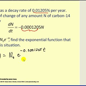 Exponential Decay Models: Part 1