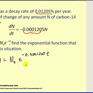 Exponential Decay Models: Part 1