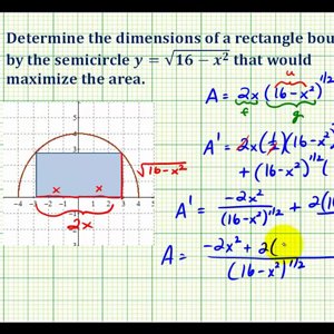 Ex 3:   Max / Min Application Problem - Derivative Application