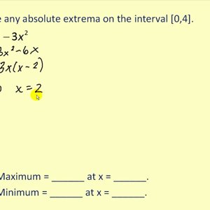 Absolute Extrema