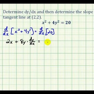 Ex 1:   Implicit Differentiation