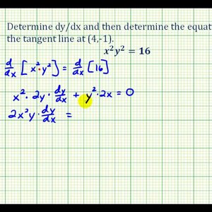 Ex 2:   Implicit Differentiation Using the Product Rule