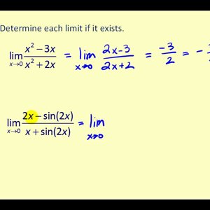 L’Hopital’s Rule: Part 1