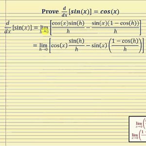 Proof - The Derivative of Sine:   d/dx[sin(x)]