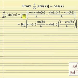 Proof - The Derivative of Sine:   d/dx[sin(x)]