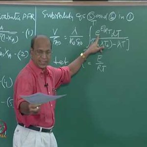 Chemical Reaction Engineering 1 (Homogeneous Reactors) by Prof K. Krishnaiah (NPTEL):- Lec 46: Adiabatic Plug Flow Reactors