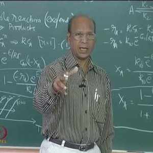 Chemical Reaction Engineering 1 (Homogeneous Reactors) by Prof K. Krishnaiah (NPTEL):- Lec 40: Non-Isothermal Reactors (Graphical Design)