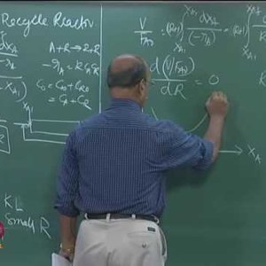 Chemical Reaction Engineering 1 (Homogeneous Reactors) by Prof K. Krishnaiah (NPTEL):- Lec 31: Recycle Reactors (Autocatalytic reactions) Part II