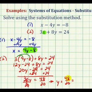 Ex 3:  Solve a System of Equations Using Substitution