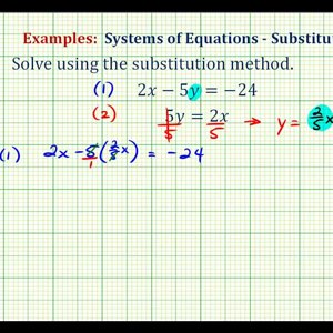 Ex:  Solve a System of Equations Using Substitution - No Solution