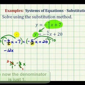 Ex 4:  Solve a System of Equations Using Substitution