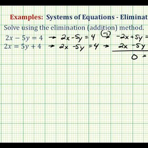 Ex:  System of Equations Using Elimination (Infinite Solutions)