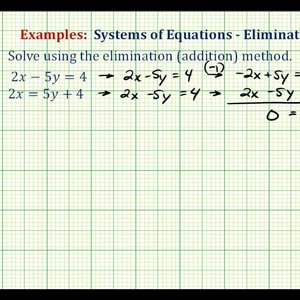 Ex:  System of Equations Using Elimination (Infinite Solutions)