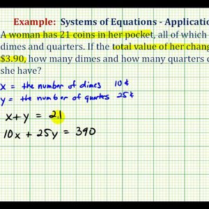 Ex:  System of Equations Application - Coin Problem