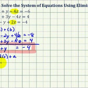 Ex 1: System of Three Equations with Three Unknowns Using Elimination
