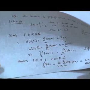 Real Analysis by Prof. P. D. Srivastava (NPTEL):- Definite and Indefinite Integral