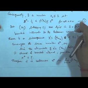 Real Analysis by Prof. P. D. Srivastava (NPTEL):- Boundedness Theorem, Max-Min Theorem and Bolzano's theorem