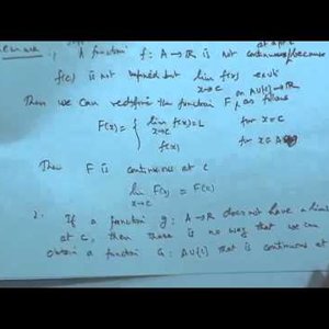 Real Analysis by Prof. P. D. Srivastava (NPTEL):- Properties of Continuous Functions