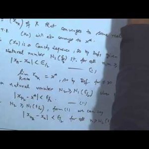 Real Analysis by Prof. P. D. Srivastava (NPTEL):- Cauchy sequence and its properties