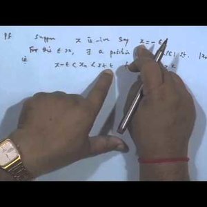 Real Analysis by Prof. P. D. Srivastava (NPTEL):- Fundamental theorems on limits, Bolzano-Weiersstrass Theorem