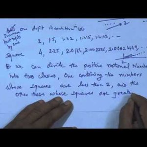 Real Analysis by Prof. P. D. Srivastava (NPTEL):- Rational Numbers and Rational Cuts