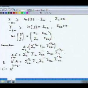 Applied Multivariate Analysis (NPTEL):- Lecture 40: Canonical Correlation Analysis - 1