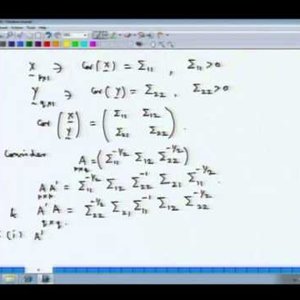 Applied Multivariate Analysis (NPTEL):- Lecture 40: Canonical Correlation Analysis - 1
