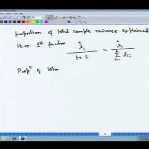 Applied Multivariate Analysis (NPTEL):- Lecture 39: Factor Analysis - 3