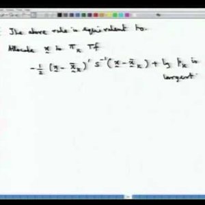 Applied Multivariate Analysis (NPTEL):- Lecture 34: Discriminant Analysis and Classification - 5