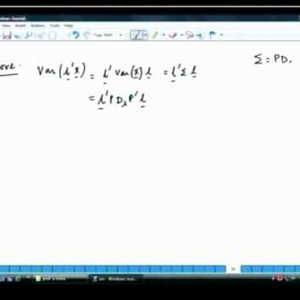 Applied Multivariate Analysis (NPTEL):- Lecture 23: Principal component analysis