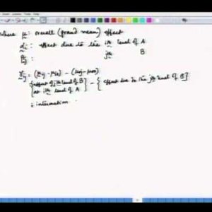 Applied Multivariate Analysis (NPTEL):- Lecture 20: MANOVA - 3