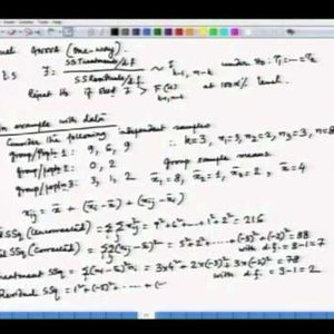 Applied Multivariate Analysis (NPTEL):- Lecture 19: MANOVA - 2