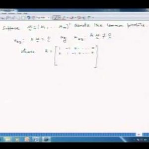 Applied Multivariate Analysis (NPTEL):- Lecture 17: Profile analysis - 2