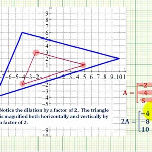 Ex: Matrix Scalar Multiplication Application - Dilation