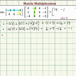 Ex: Matrix Multiplication (2x3)*(3x4)