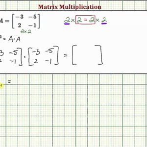 Ex: Square a 2x2 Matrix