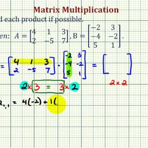 Ex 2: Matrix Multiplication (2x3)*(3x2)