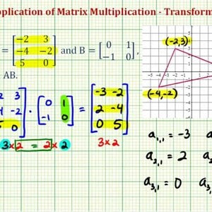 Ex Applicaton of Matrix Multiplication - Transformation