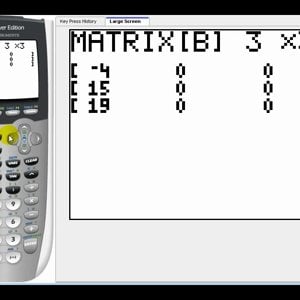 Inverse Matrices on the Graphing Calculator