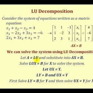 Solve a System of Linear Equations Using LU Decomposition