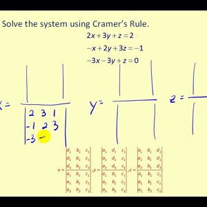 Cramer’s Rule