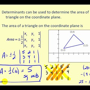 Area Using Determinants