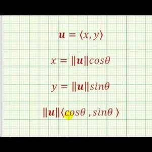 Find the Component Form of a Vector Given Magnitude and Direction