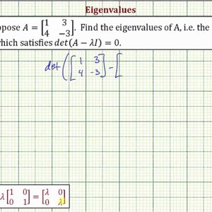 Ex: Find the Eigenvalues of a 2x2 Matrix